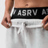 W034. Sorona® Terry Straight Leg Sweats - Heather Grey