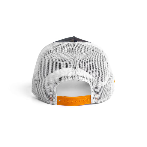 New Era® 9Forty® A-Frame Trucker Hat - Woodland Camo/White "Blade TD"
