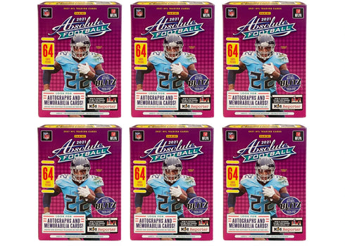 2021 Panini Absolute Football Blaster Box 6x Lot
