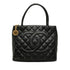 Medallion Tote Quilted Caviar