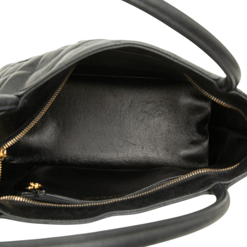 Medallion Tote Quilted Caviar