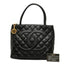 Medallion Tote Quilted Caviar