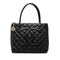 Medallion Tote Quilted Caviar