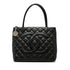 Medallion Tote Quilted Caviar