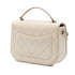 Thread Around Flap Bag Quilted Caviar Small