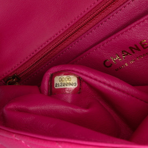 Classic Single Flap Bag Chevron Lambskin Mini