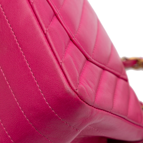 Classic Single Flap Bag Chevron Lambskin Mini