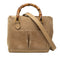 Bamboo Shopper Tote Leather Mini