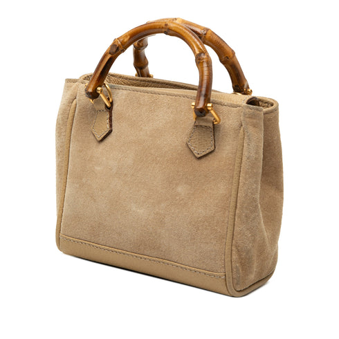 Bamboo Shopper Tote Leather Mini