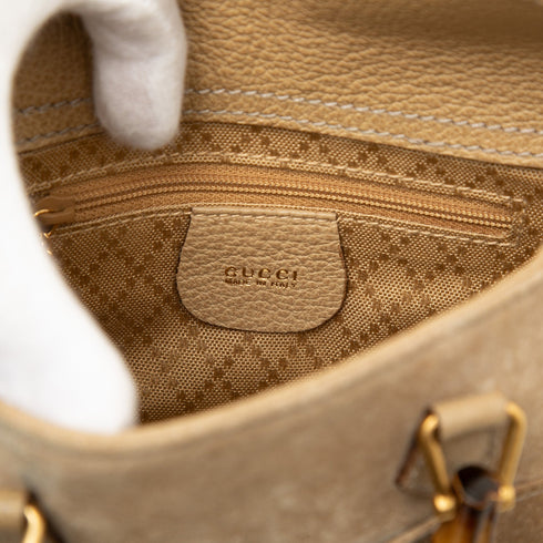 Bamboo Shopper Tote Leather Mini