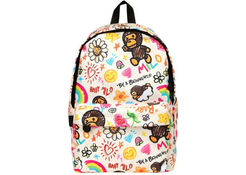 BAPE Baby Milo Print Medium Backpack Multicolor