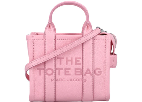 Marc Jacobs The Crossbody Mini Tote Leather Ribbon Pink