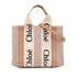 Woody Convertible Tote Canvas with Leather Small