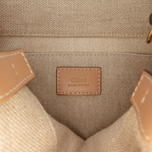 Woody Convertible Tote Canvas with Leather Small