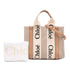 Woody Convertible Tote Canvas with Leather Small