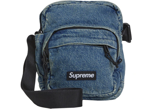 Supreme Denim Shoulder Bag Washed Indigo