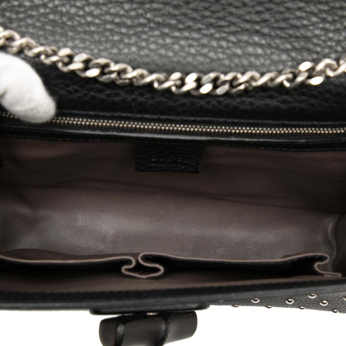 Miss Bamboo Shoulder Bag Studded Leather Medium
