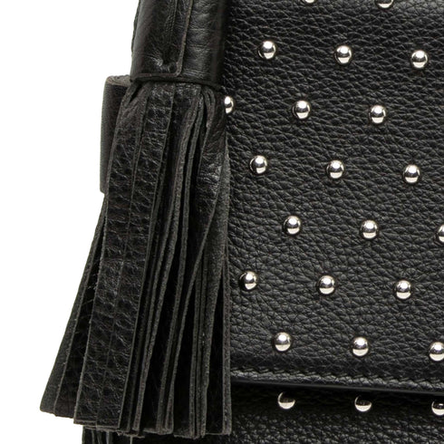 Miss Bamboo Shoulder Bag Studded Leather Medium