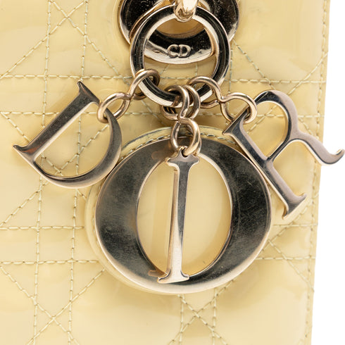 Lady Dior Bag Cannage Quilt Patent Small