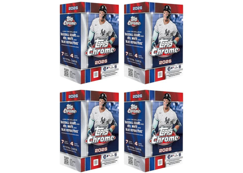2026 Topps Chrome Baseball Blaster Box 4x Lot