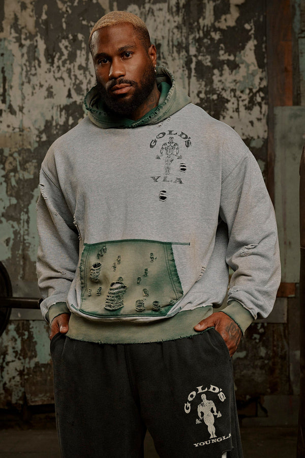 5168 - Gold's Iron Legacy Distress Hoodies