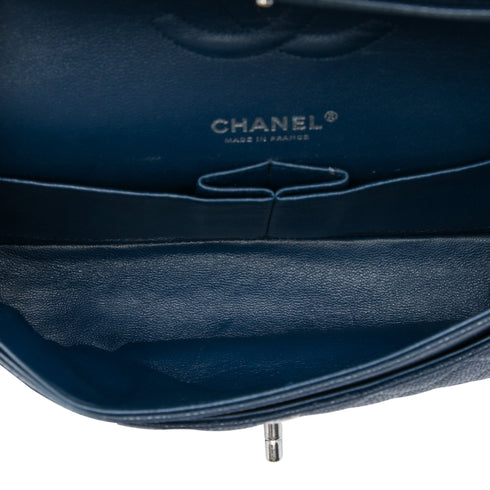 Classic Double Flap Bag Quilted Caviar Small