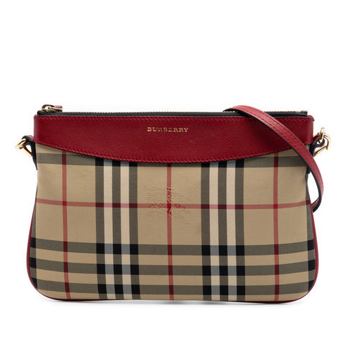 Peyton Crossbody Bag Horseferry Check Canvas