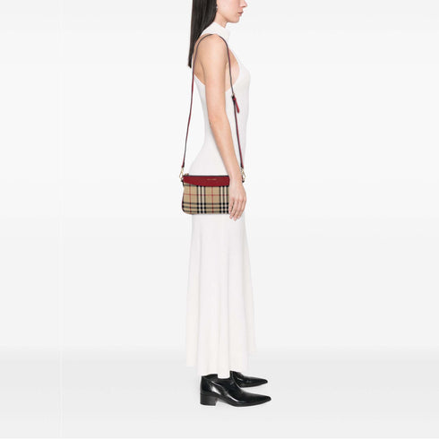 Peyton Crossbody Bag Horseferry Check Canvas