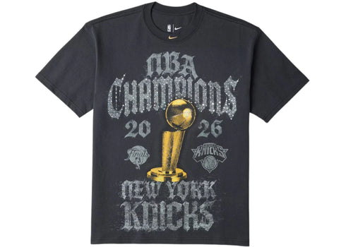 Nike New York Knicks 2026 NBA Finals Champions Authentic On Court T-shirt Grey