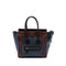 Tricolor Luggage Bag Leather Micro