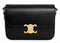 Celine Classique Triomphe Shoulder Bag in Shiny Calfskin Black