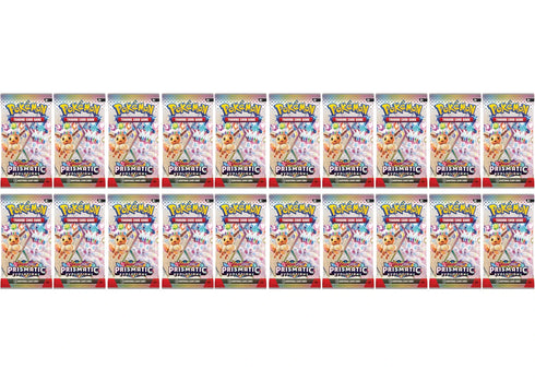 2024 Pokémon Scarlet & Violet Prismatic Evolution Booster Pack 20x Lot