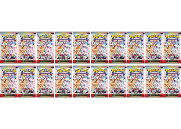 2024 Pokémon Scarlet & Violet Prismatic Evolution Booster Pack 20x Lot