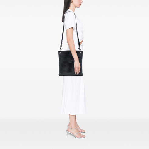 Flat Messenger Bag Intrecciato Nappa Medium