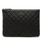 O Case Clutch Quilted Caviar Medium
