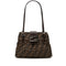Vintage Shoulder Bag Zucca Canvas Medium