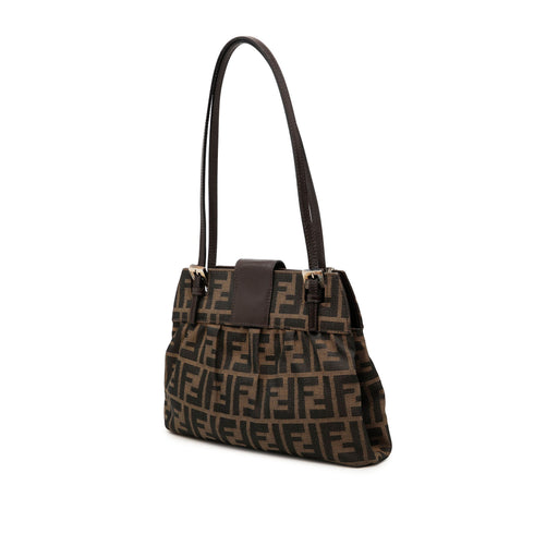 Vintage Shoulder Bag Zucca Canvas Medium