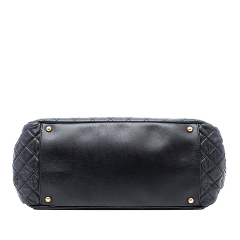 East West Mademoiselle Accordion Flap Bag Quilted Lambskin Medium
