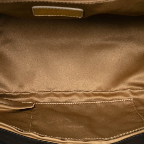 East West Mademoiselle Accordion Flap Bag Quilted Lambskin Medium