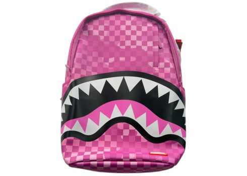 Sprayground Pink Camocheck Backpack Multicolor