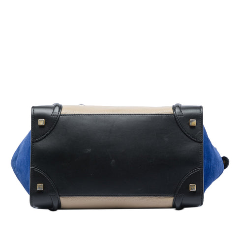 Tricolor Luggage Bag Leather Mini