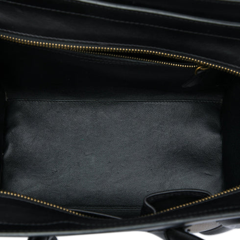 Tricolor Luggage Bag Leather Mini