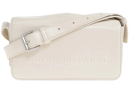 Alexander Wang Punch Flap Crossbody Bag Vanilla