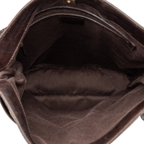 Front Pocket Web Messenger GG Canvas Medium