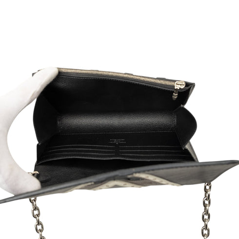 Twist Chain Wallet Epi Leather with Monogram Canvas and Studded Leather