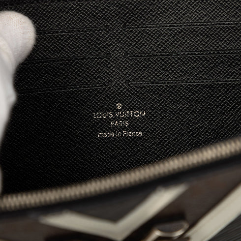 Twist Chain Wallet Epi Leather with Monogram Canvas and Studded Leather