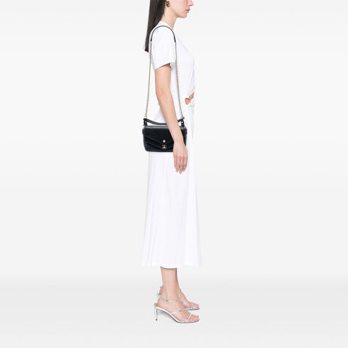 CC Envelope Flap Crossbody Chevron Calfskin Small