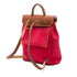 Herbag A Dos Zip Backpack Toile and Leather