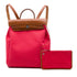Herbag A Dos Zip Backpack Toile and Leather