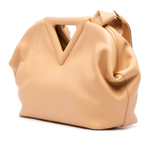 Point Shoulder Bag Leather Medium